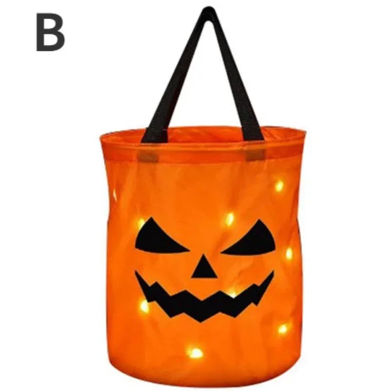 LED Pumpkin Treat Bucket