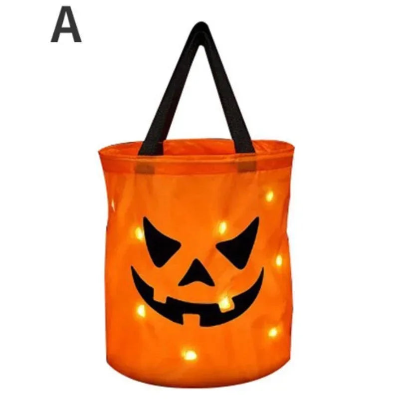 LED Pumpkin Treat Bucket