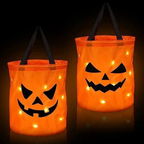 LED Pumpkin Treat Bucket